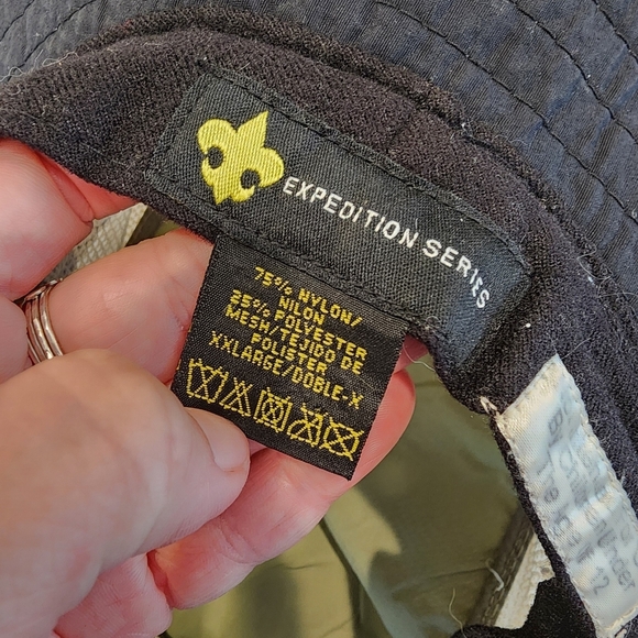 Boy Scouts Of America Kid's XXL Sage Green Floppy Mesh Breathable Sun Hat EUC - Picture 8 of 9